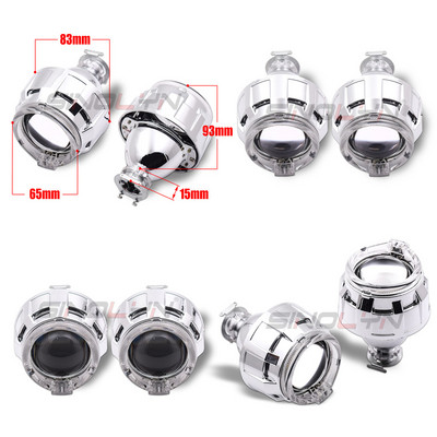Sinolyn 2,0 ιντσών Angel Eyes LED DRL Bi Xenon Φακός Προβολέα για Μίνι Φακοί Αυτοκινήτου Προβολέα H4 H7 Χρήση H1 HID Tuning DIY