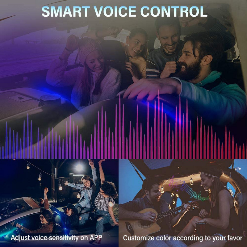 6 IN 1 8M RGB LED atmosfääri auto salong ümbritseva valguse fiiberoptilised ribad valgustus rakenduse juhtimisega Neoon auto dekoratiivne lamp