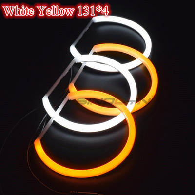 Switchback Cotton Light Halo Rings DRL LED Angel Eyes Kit BMW 3 5 7 seeria E46/E39/E38/E36 autodele esitulede tagantjärele paigaldamine 131/146mm