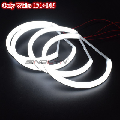 Switchback Cotton Light Halo Rings DRL LED Angel Eyes Kit BMW 3 5 7 seeria E46/E39/E38/E36 autodele esitulede tagantjärele paigaldamine 131/146mm