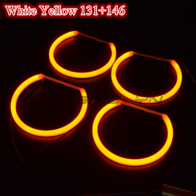 Switchback Cotton Light Halo Rings DRL LED Angel Eyes Kit BMW 3 5 7 seeria E46/E39/E38/E36 autodele esitulede tagantjärele paigaldamine 131/146mm