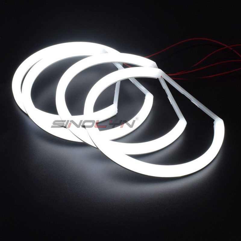 Switchback Cotton Light Halo Rings DRL LED Angel Eyes Kit BMW 3 5 7 seeria E46/E39/E38/E36 autodele esitulede tagantjärele paigaldamine 131/146mm