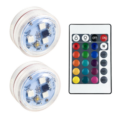 Lumină ambientală LED reîncărcabilă prin USB Decorare interioară a mașinii Telecomandă fără fir Lampă de atmosferă pentru picior pentru acoperiș RGB rezistentă la apă