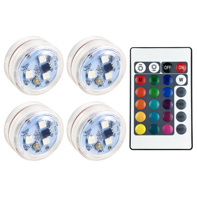 Lumină ambientală LED reîncărcabilă prin USB Decorare interioară a mașinii Telecomandă fără fir Lampă de atmosferă pentru picior pentru acoperiș RGB rezistentă la apă