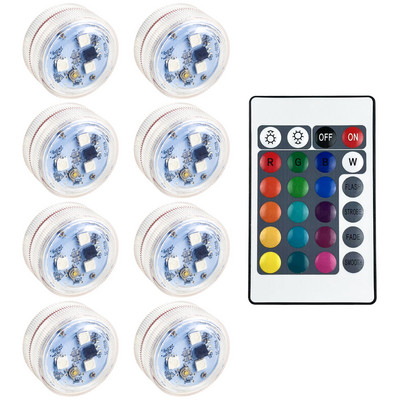 Lumină ambientală LED reîncărcabilă prin USB Decorare interioară a mașinii Telecomandă fără fir Lampă de atmosferă pentru picior pentru acoperiș RGB rezistentă la apă