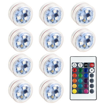 Lumină ambientală LED reîncărcabilă prin USB Decorare interioară a mașinii Telecomandă fără fir Lampă de atmosferă pentru picior pentru acoperiș RGB rezistentă la apă