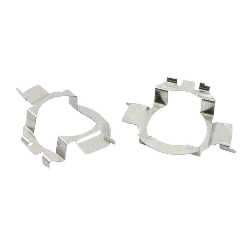 2tk/partii auto H7 LED esitule pirni hoidja aluse hoidiku ühendus adapteri lambipesa hõbedane VW Audi Benz BMW Buick Nissan jaoks