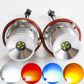 LED Marker 2*20W 40W Car Angel Eyes Bijelo Plavo Žuto za E39 E65 E87 E53 E63 E64 E60 E61