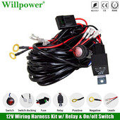 Automobil 12V 40A LED svjetlosna šipka Komplet kabelskog svežnja 1 2 4 voda Offroad 4WD 4x4 Kamion SUV Pickup Prekidač za uključivanje/isključivanje svjetla za maglu