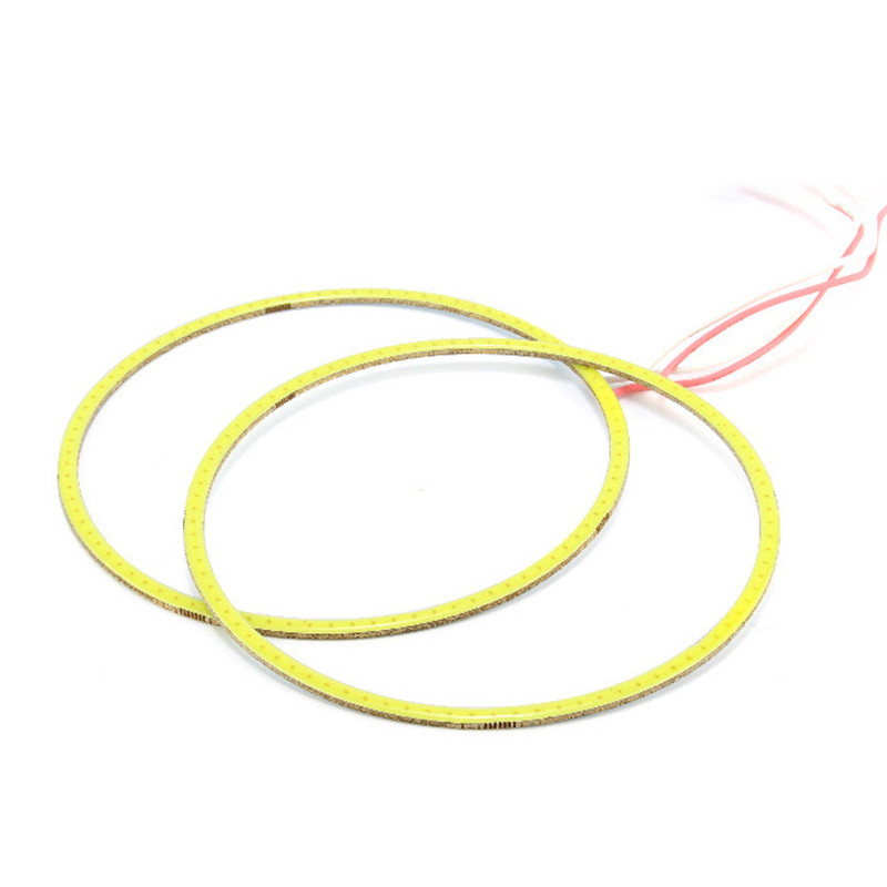 2 τεμάχια 130mm 140mm COB Angel Eyes Without Cover Auto Halo Rings Προβολέας αυτοκινήτου Μοτοσικλέτα 12V 24V Λευκό Κίτρινο Μπλε Πράσινο Κόκκινο