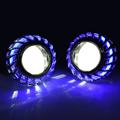 2,5 ιντσών Honeycomb Bi xenon hid Φακός προβολέα led day running white angel eyes H1 H4 H7 εκ των υστέρων κιτ συναρμολόγησης αυτοκινήτου DRL