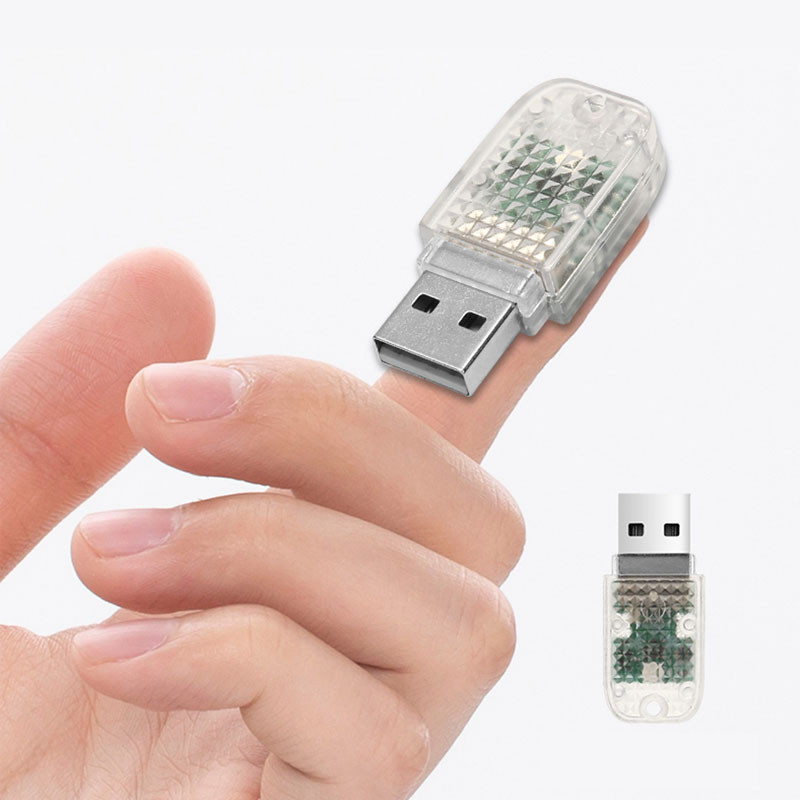 Auto LED Atmosfäärivalgusti Mini USB puutelüliti Automaatne LED Dekoratiivne Ambient Lamp Heli Juhtimine Mitut värvi Autotooted 5V