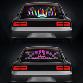 Led rütmituled auto tagumisele esiklaasi neoon Rgb heli aktiveeritud ekvalaiser BMW F10 Peugeot 206 ja muude autotarvikute jaoks