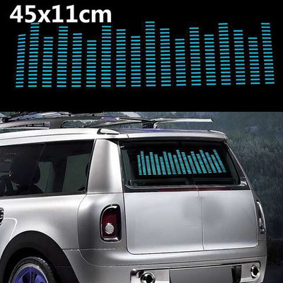 Led rütmituled auto tagumisele esiklaasi neoon Rgb heli aktiveeritud ekvalaiser BMW F10 Peugeot 206 ja muude autotarvikute jaoks