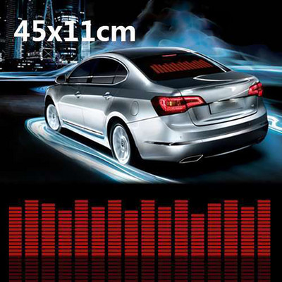 Led rütmituled auto tagumisele esiklaasi neoon Rgb heli aktiveeritud ekvalaiser BMW F10 Peugeot 206 ja muude autotarvikute jaoks