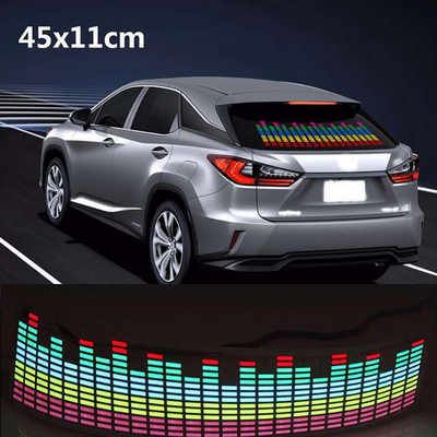 Led rütmituled auto tagumisele esiklaasi neoon Rgb heli aktiveeritud ekvalaiser BMW F10 Peugeot 206 ja muude autotarvikute jaoks