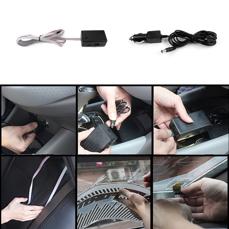 Led rütmituled auto tagumisele esiklaasi neoon Rgb heli aktiveeritud ekvalaiser BMW F10 Peugeot 206 ja muude autotarvikute jaoks