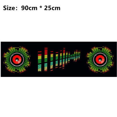 Automašīnas uzlīme salona atmosfēra, mūzikas ritms, LED zibspuldzes gaismas lukturis, automašīnas aizmugurējais vējstikls dekoratīviem stila piederumiem, apgaismojums