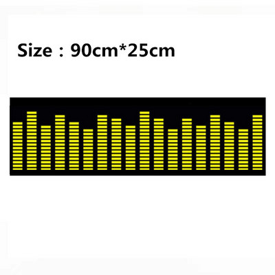 Automašīnas uzlīme salona atmosfēra, mūzikas ritms, LED zibspuldzes gaismas lukturis, automašīnas aizmugurējais vējstikls dekoratīviem stila piederumiem, apgaismojums