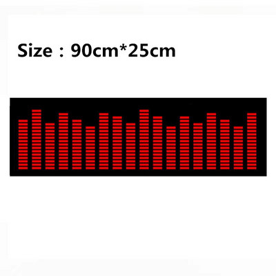 Automašīnas uzlīme salona atmosfēra, mūzikas ritms, LED zibspuldzes gaismas lukturis, automašīnas aizmugurējais vējstikls dekoratīviem stila piederumiem, apgaismojums