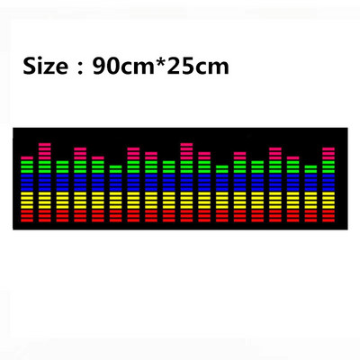 Automašīnas uzlīme salona atmosfēra, mūzikas ritms, LED zibspuldzes gaismas lukturis, automašīnas aizmugurējais vējstikls dekoratīviem stila piederumiem, apgaismojums