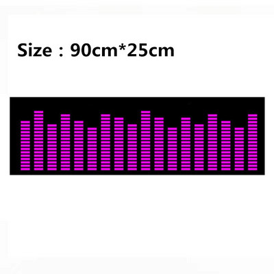 Automašīnas uzlīme salona atmosfēra, mūzikas ritms, LED zibspuldzes gaismas lukturis, automašīnas aizmugurējais vējstikls dekoratīviem stila piederumiem, apgaismojums