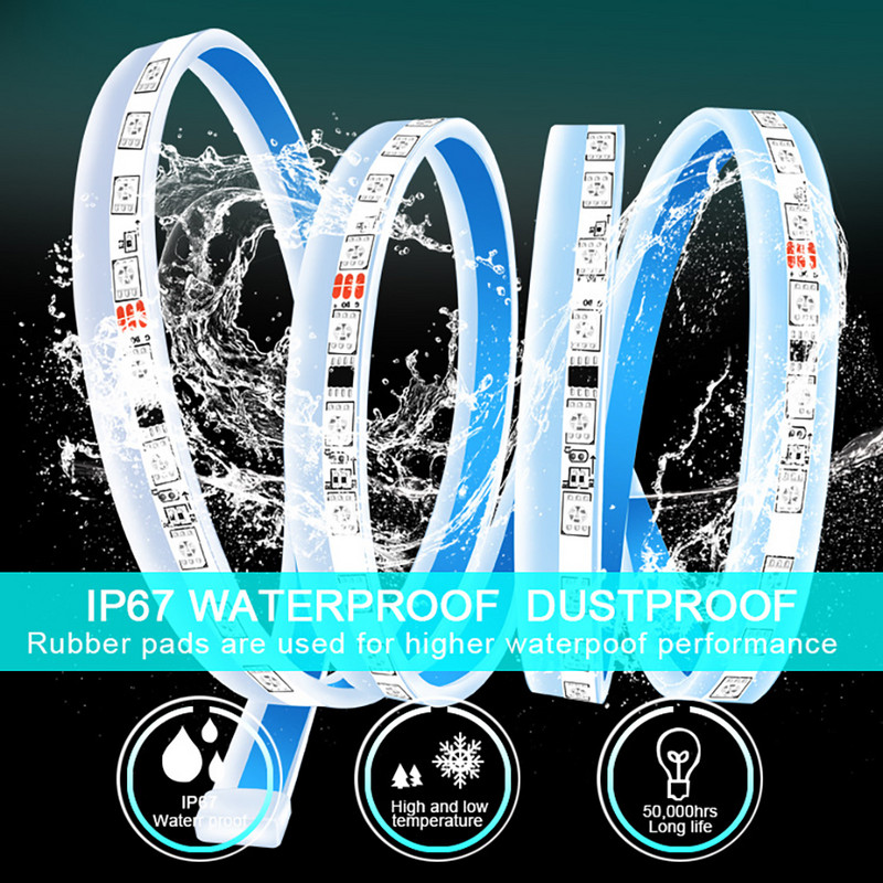 RGB LED ambientală mașină bun venit ușă fuste lumini aplicație la distanță panou prag automat neon streamer flexibil bandă curgătoare lampă decorativă