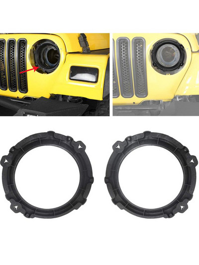 1 pereche Suport de fixare pentru faruri, inel de reținere de bază, cadru fix pentru faruri, compatibil pentru 97-2006 Tj