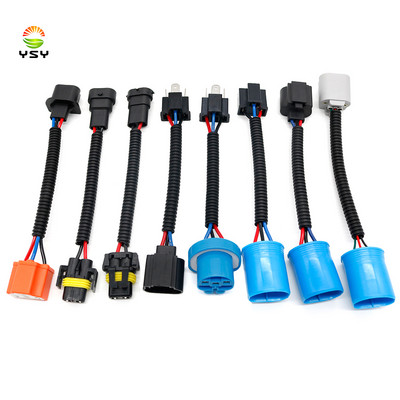 2x 9005/9006 9007 H4 H11 H13 Male to Female Conversion Wiring Harness Socket Adapter Connector For Headlight Fog Lights Retrofit