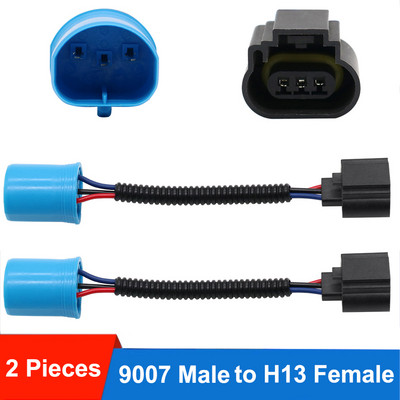2x 9005/9006 9007 H4 H11 H13 Laido laido jungties lizdo adapterio jungtis, skirta priekinių žibintų rūko žibintų modifikacijai