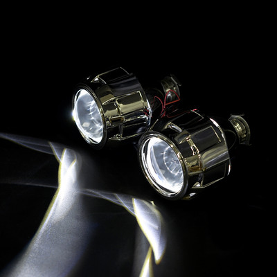 2 bucăți 2,5 inch bi-xenon HID proiector lentile acoperiri demon ochi se potrivesc H1 xenon LED retrofit H4 H7 faruri de mașină pentru motociclete