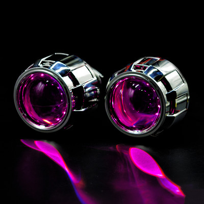 2 bucăți 2,5 inch bi-xenon HID proiector lentile acoperiri demon ochi se potrivesc H1 xenon LED retrofit H4 H7 faruri de mașină pentru motociclete