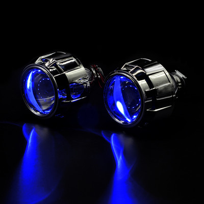 2 bucăți 2,5 inch bi-xenon HID proiector lentile acoperiri demon ochi se potrivesc H1 xenon LED retrofit H4 H7 faruri de mașină pentru motociclete