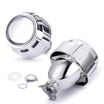 2 bucăți 2,5 inch bi-xenon HID proiector lentile acoperiri demon ochi se potrivesc H1 xenon LED retrofit H4 H7 faruri de mașină pentru motociclete