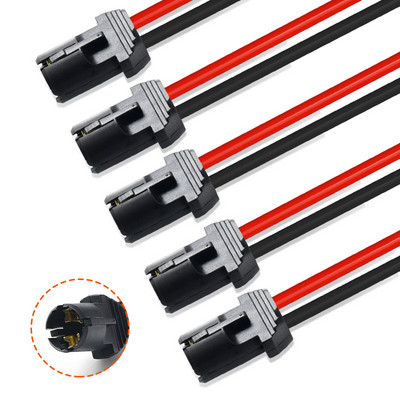 T10 W5W autós ékes villanykörte foglalat csatlakozó tartó hosszabbító LED lámpa izzótalp tartó autós teherautó hajó izzókábelhez