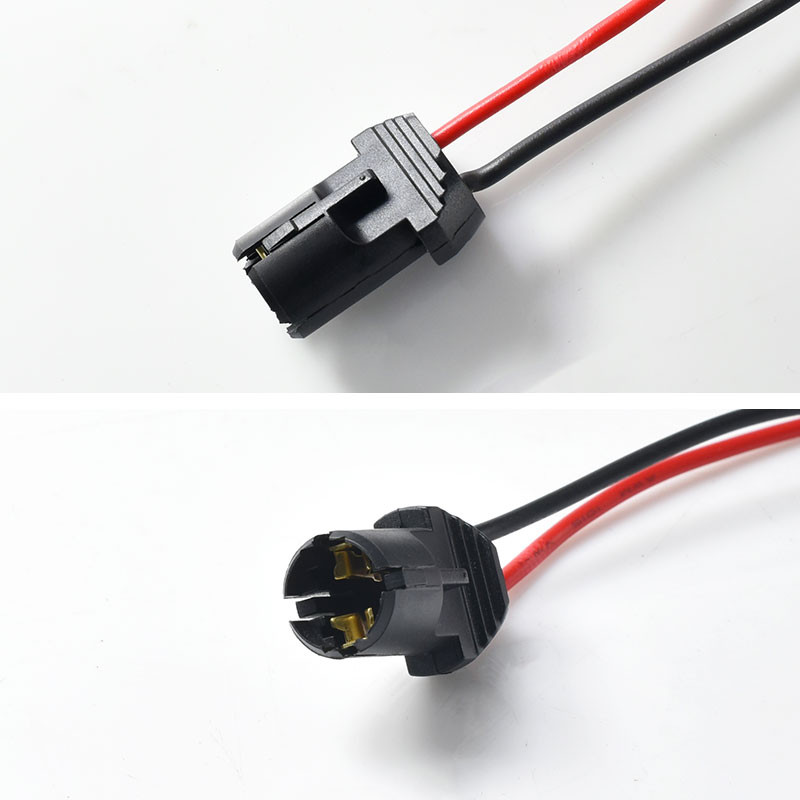 T10 W5W autós ékes villanykörte foglalat csatlakozó tartó hosszabbító LED lámpa izzótalp tartó autós teherautó hajó izzókábelhez