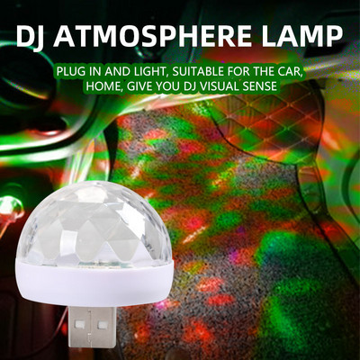 USB Mini Ambient Light Led Auto salona Atmosfēra Neona Gaismas RGB Krāsaina Mūzika Skaņa Ballīte DJ Auto Apgaismojums Dekoratīvā lampa