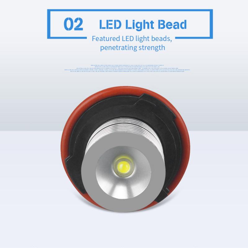 2 ΤΕΜ LED Angel Eye Light Αλογόνου αυτοκινήτου για BMW E39 E53 E60 E61 E63 E64 E65 E66 E83 E87 525i 530i Xi 545i M5 Dropshipping