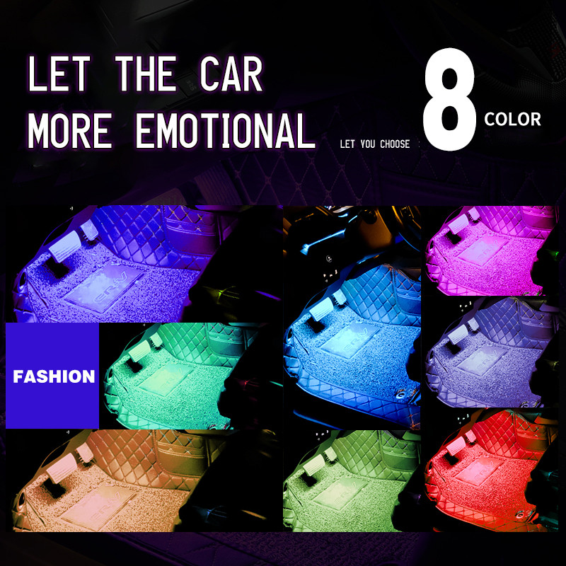 LED unutrašnje svjetlo automobila RGB pozadinsko osvjetljenje s USB bežičnom daljinskom aplikacijom Kontrola glazbe Više načina rada Dekorativna atmosferska svjetiljka