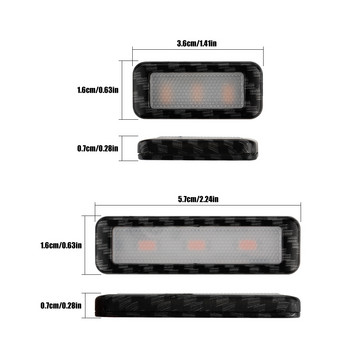 4бр. LED светлини за вътрешна дръжка на вратата Универсална лампа за околна атмосфера Автомобилна светлина за парапети Автомобилни аксесоари Осветление за подлакътници
