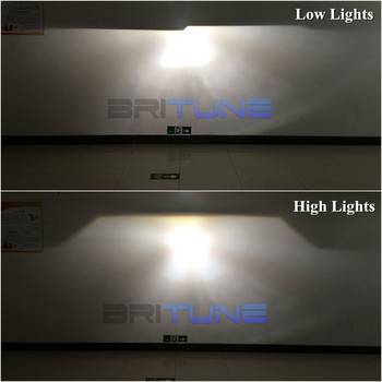 1.8/2.0\'\' биксенонова леща HID модернизация на фарове за проектор H4 H7 Автомобилни светлини Аксесоари Мотоциклетни лещи Направи си сам Стил на настройка