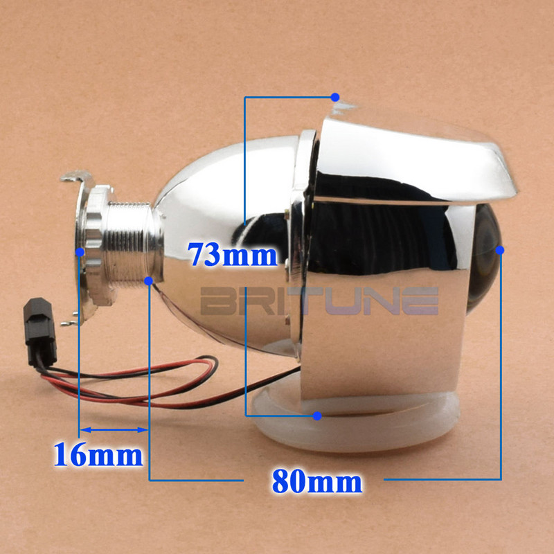 Προβολέας 1,8/2,0`` Bi-xenon Lens HID Headlight Retrofit H4 H7 Auto Car Lights Αξεσουάρ Φακοί μοτοσικλέτας DIY Tuning Style