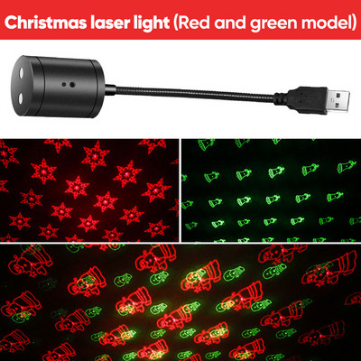 Ρομαντικό USB LED οροφής αυτοκινήτου Περιβάλλον φως Star Night Light Music Control Starry Sky Projector Auto εσωτερικής ατμόσφαιρας Galaxy Lamp