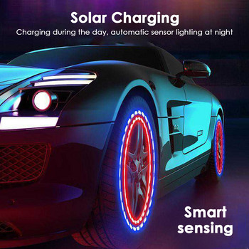 Φωτιστικό LED ηλιακής ενέργειας Flash Φωτιστικό τροχού αυτοκινήτου Λάμπα ελαστικού βαλβίδας ελαστικού
