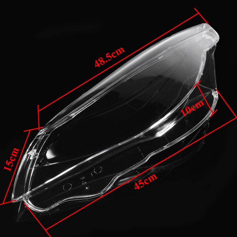 Дясна и лява леща за фарове на автомобил Стъклен капак на капака на абажура Корпус за BMW E60 E61 25I 530I 545I 550I 2003-2010 Капак на фаровете