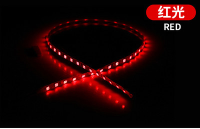 45cm LED Light Strip Αξεσουάρ αυτοκινήτου Ευέλικτη αδιάβροχη λάμπα ατμόσφαιρας για στυλ αυτοκινήτου διακοσμητικά εξωτερικά μέρη φωτός περιβάλλοντος