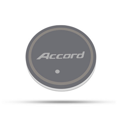 Auto logoga Led Atmosphere Light 7 värvilise tassi helendav aluste hoidik Honda Accordi 2008-2014 2016 2018-2021 autotarvikutele