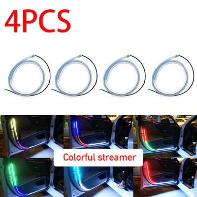 Lumină LED pentru ușa mașinii, stil de mașină, stroboscop, avertisment streamer, lămpi de avertizare pentru ușă auto, impermeabilă, accesoriu universal pentru lampă.