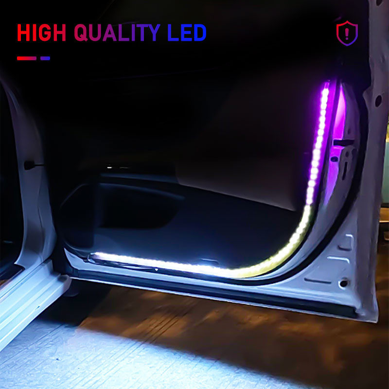 Lumină LED pentru ușa mașinii, stil de mașină, stroboscop, avertisment streamer, lămpi de avertizare pentru ușă auto, impermeabilă, accesoriu universal pentru lampă.