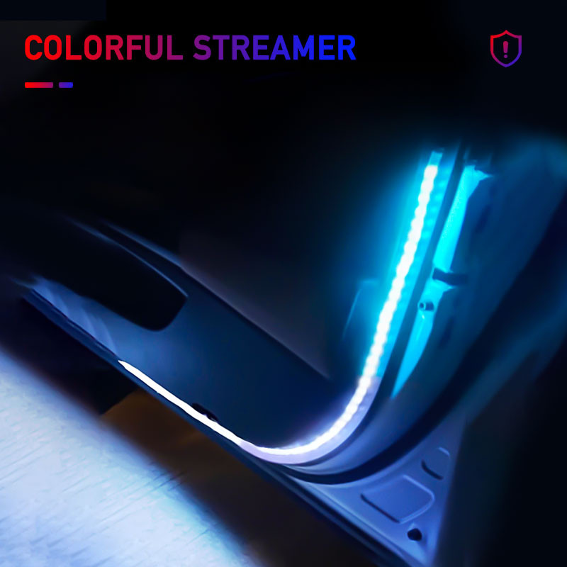 Lumină LED pentru ușa mașinii, stil de mașină, stroboscop, avertisment streamer, lămpi de avertizare pentru ușă auto, impermeabilă, accesoriu universal pentru lampă.